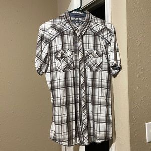 Mens plaid button up